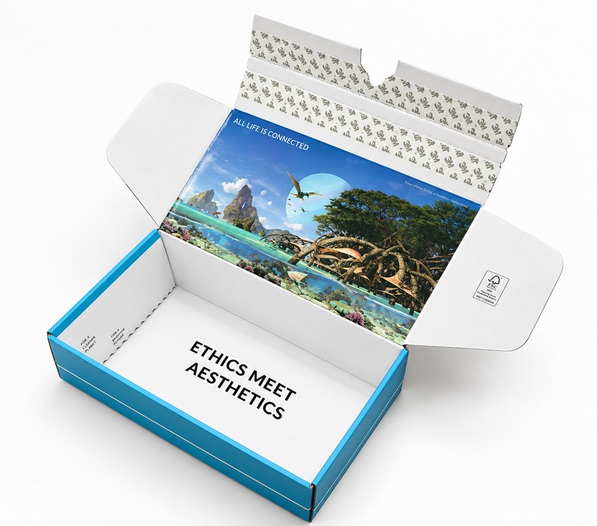 Packaging: box and collateral in situ