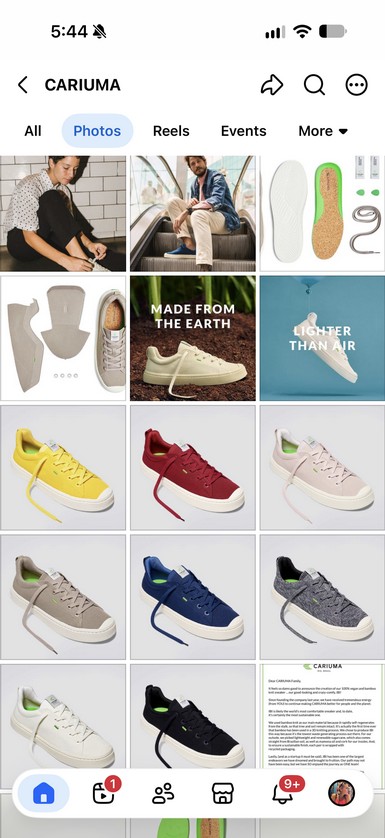 Social: launch content and product storytelling